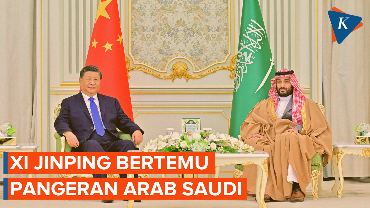Momen Xi Jinping Bertemu Pangeran Arab