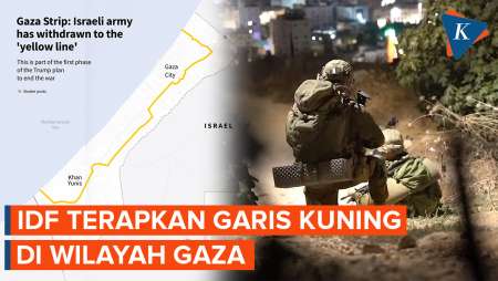 IDF Terapkan Garis Kuning, Israel “Kuasai” 50 Persen Gaza