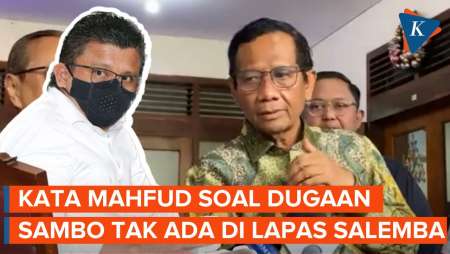 Mahfud Tantang Alvin Lim Lapor kepadanya soal Sambo Tak Ada di Lapas Salemba