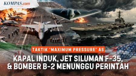 Peta Posisi Kapal Perang-Induk Dan Pesawat AS Dekat Iran, Menanti Perintah Trump Serang Teheran