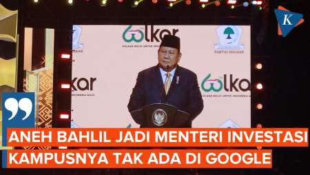 Kelakar Prabowo Roasting Bahlil: Aneh Dia Jadi Menteri Investasi, Biasanya Lulusan Amerika