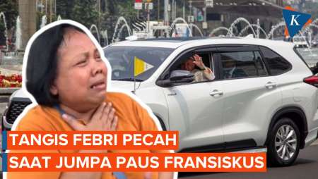 Ibu Ini Menangis Bisa Lihat Langsung Paus Fransiskus: Tuhan Baik,…