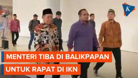 Sejumlah Menteri Tiba di Balikpapan untuk Rapat Perdana di IKN