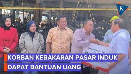Kerugian Kebakaran Pasar Induk Rp 10 M, Tiap Pedagang Dapat Bantuan Rp 5 Juta