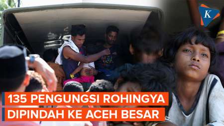 Ditolak Sana-sini, 135 Warga Rohingya Diungsikan ke Aceh Besar