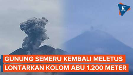 Gunung Semeru Meletus, Luncurkan Awan Panas Sejauh 1.200 Meter