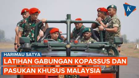 Harimau Satya, Kopassus Latihan Bersama dengan Pasukan Khusus Malaysia