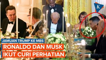 Curi Perhatian! Ronaldo Dan Musk Nongol Di Jamuan Makan Malam Trump-MBS