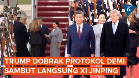 Trump Dobrak Protokol Demi Sambut Langsung Xi Jinping Di Pangkalan Militer AS
