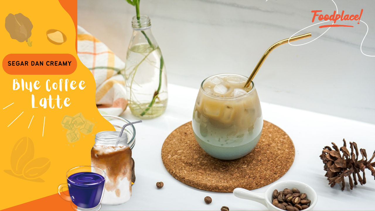 Resep Blue Coffee Latte, Bisa Jadi Teman Nonton Piala Dunia!