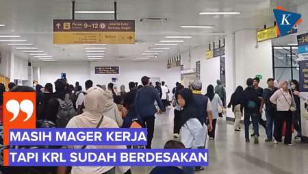 Penumpang KRL Manggarai Mulai Ramai H+5 Lebaran