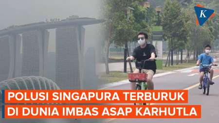 Potret Singapura Diselimuti Kabut Asap Karhutla Saat F1, Kualitas Udara Terburuk Di Dunia