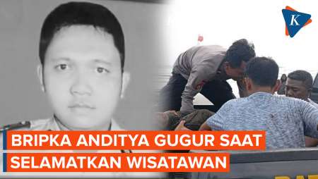 Heroik! Bripka Anditya Gugur Usai Selamatkan Wisatawan di Pantai Pangandaran