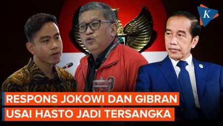 Hasto Jadi Tersangka Suap, Begini Respons Jokowi dan Gibran