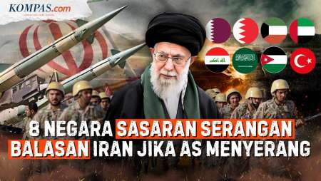 Peta 8 Negara Di Timur Tengah Bakal Diserang Iran Jika AS "Pancing" Teheran