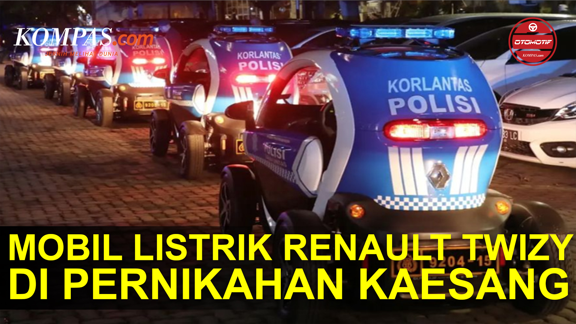 Polisi Gunakan Renault Twizy untuk Patroli Pernikahan Kaesang-Erina