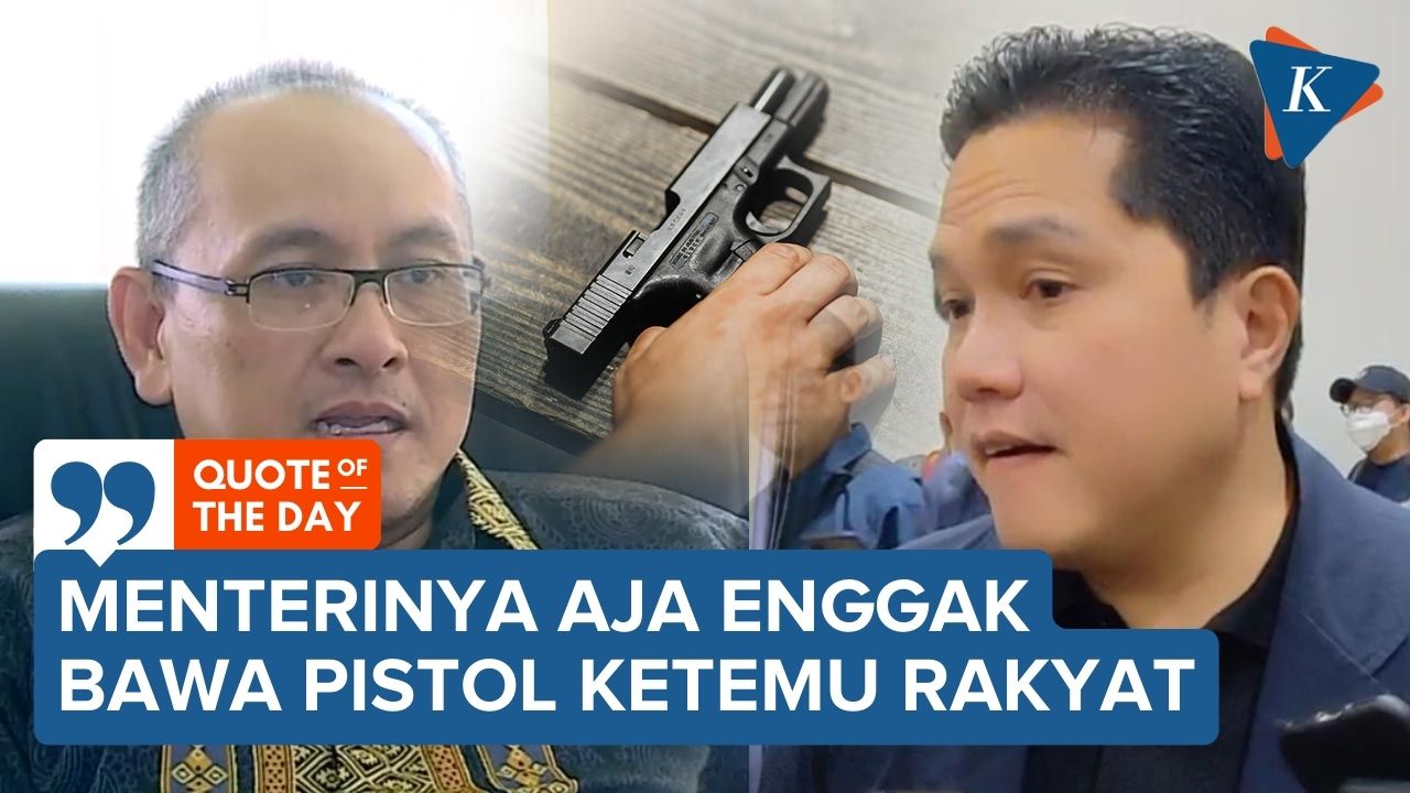 Erick Thohir Bakal Sanksi Tegas Dirut BUMN jika Terbukti Bawa Pistol