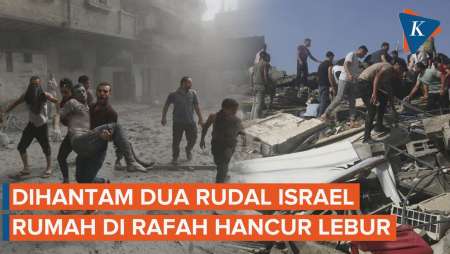 Penampakan Rumah di Rafah Hancur Lebur Akibat Serangan Udara Israel