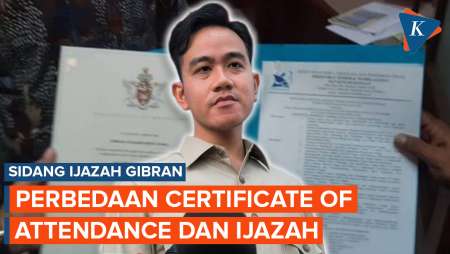 Certificate Of Attendance Gibran Disoroti MK, Apa Bedanya Dengan Ijazah?