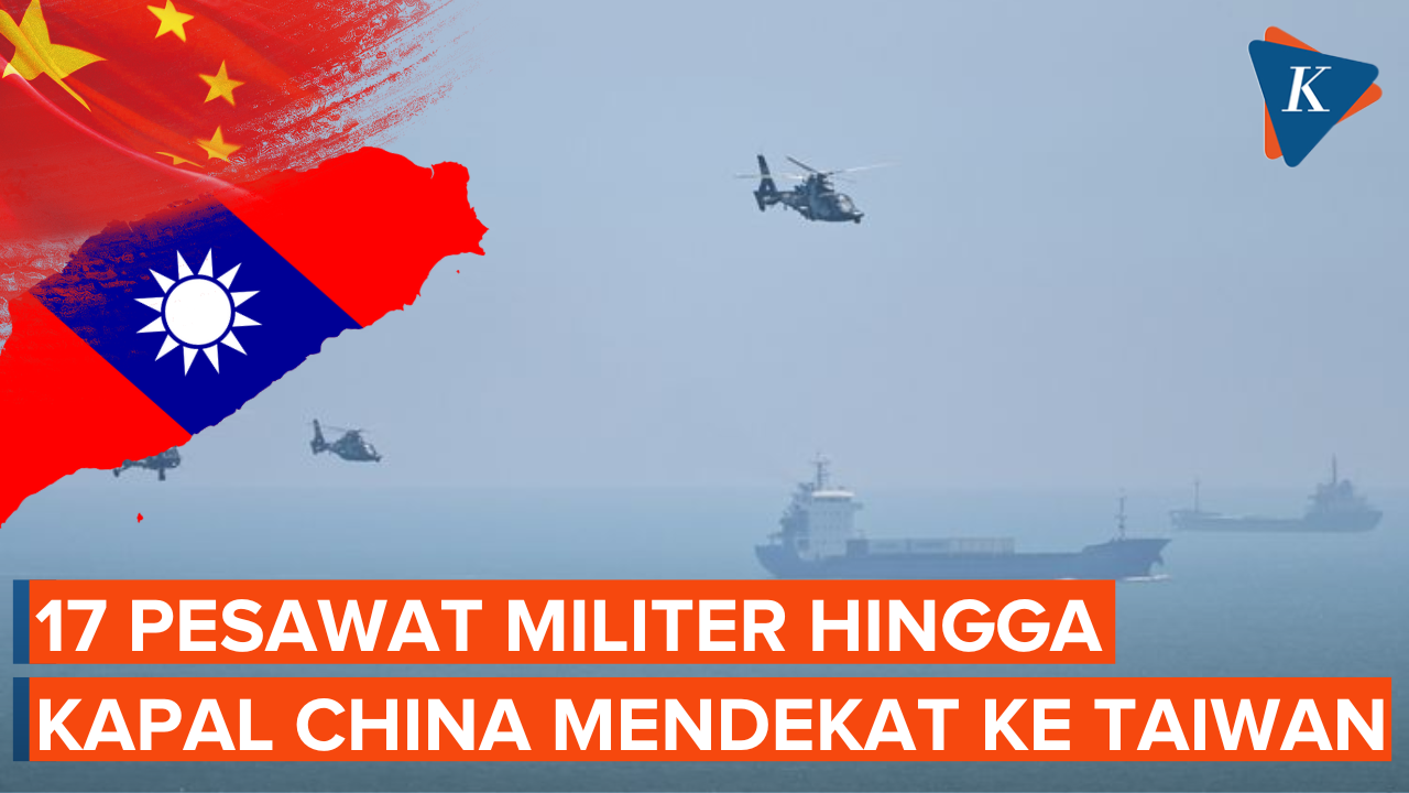 Puluhan Armada Militer China Dekati Taiwan