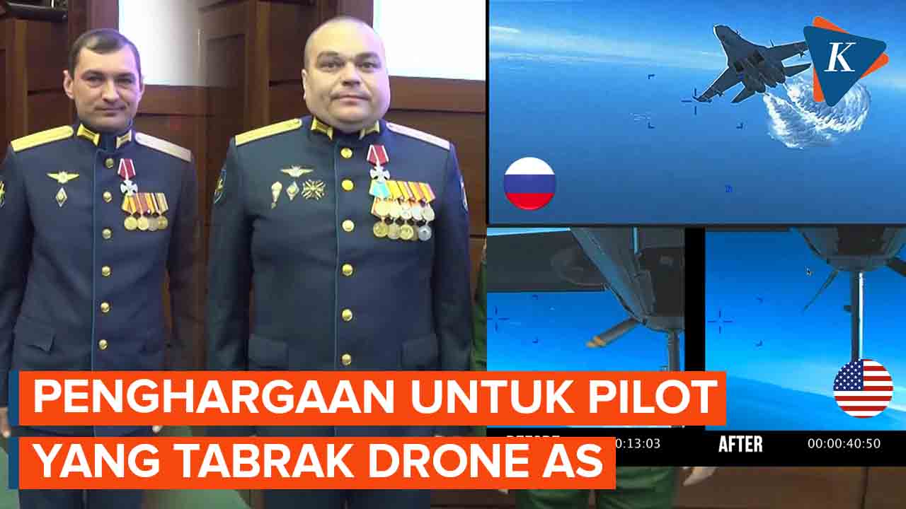 Menhan Rusia Beri Penghargaan ke Pilot yang Tabrak Drone AS