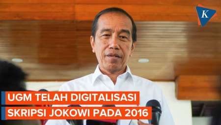 UGM Telah Digitalisasi Skripsi Jokowi pada 2016
