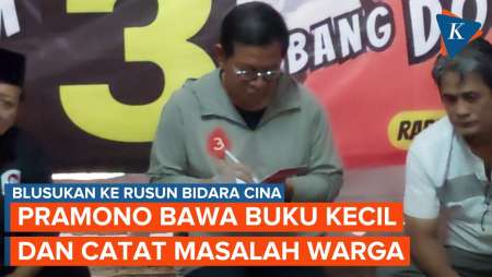 Sibuknya Pramono Anung Mencatat Masalah Warga Saat Blusukan