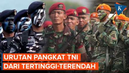 Urutan Pangkat TNI AD, AL dan AU dari Tertinggi hingga Terendah