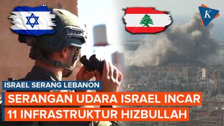 Israel Bombardir Beirut Selatan, Incar 11 Infrastruktur Hizbullah di Lebanon