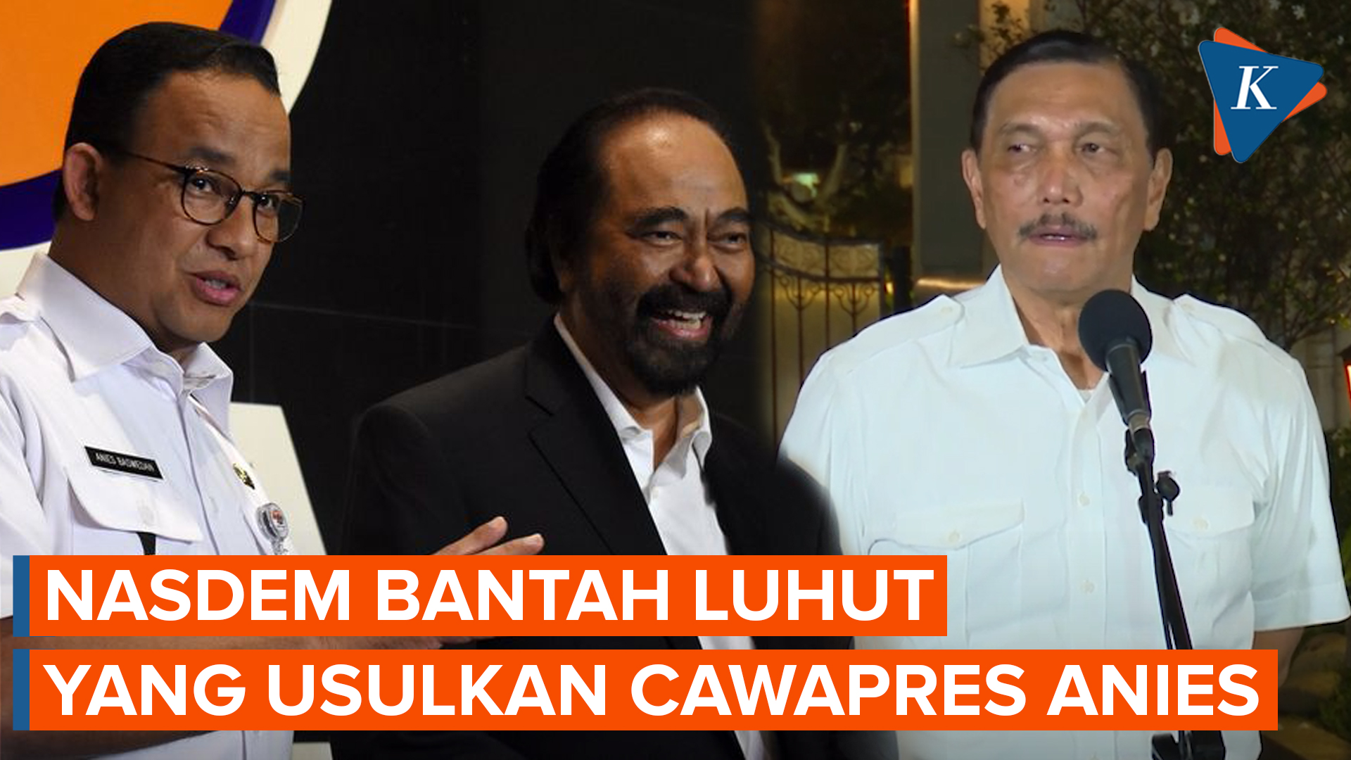 Nasdem Bantah soal Luhut yang Usulkan Cawapres Anies ke Surya Paloh