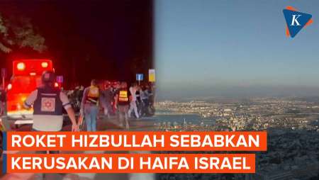 Roket Hizbullah Hantam Haifa, Rusak Bangunan dan Lukai 2 Warga Israel