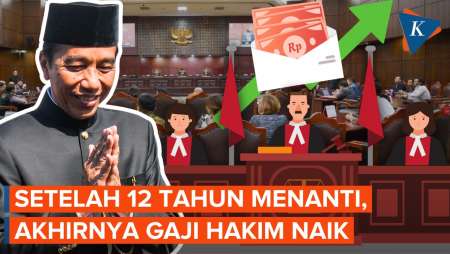 Sebelum Purnatugas, Jokowi Teken Kenaikan Gaji dan Tunjangan Hakim