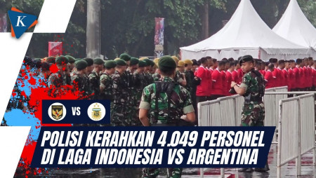 Jelang Laga Indonesia vs Argentina, Polisi Siapkan 4.049 Aparat Gabungan