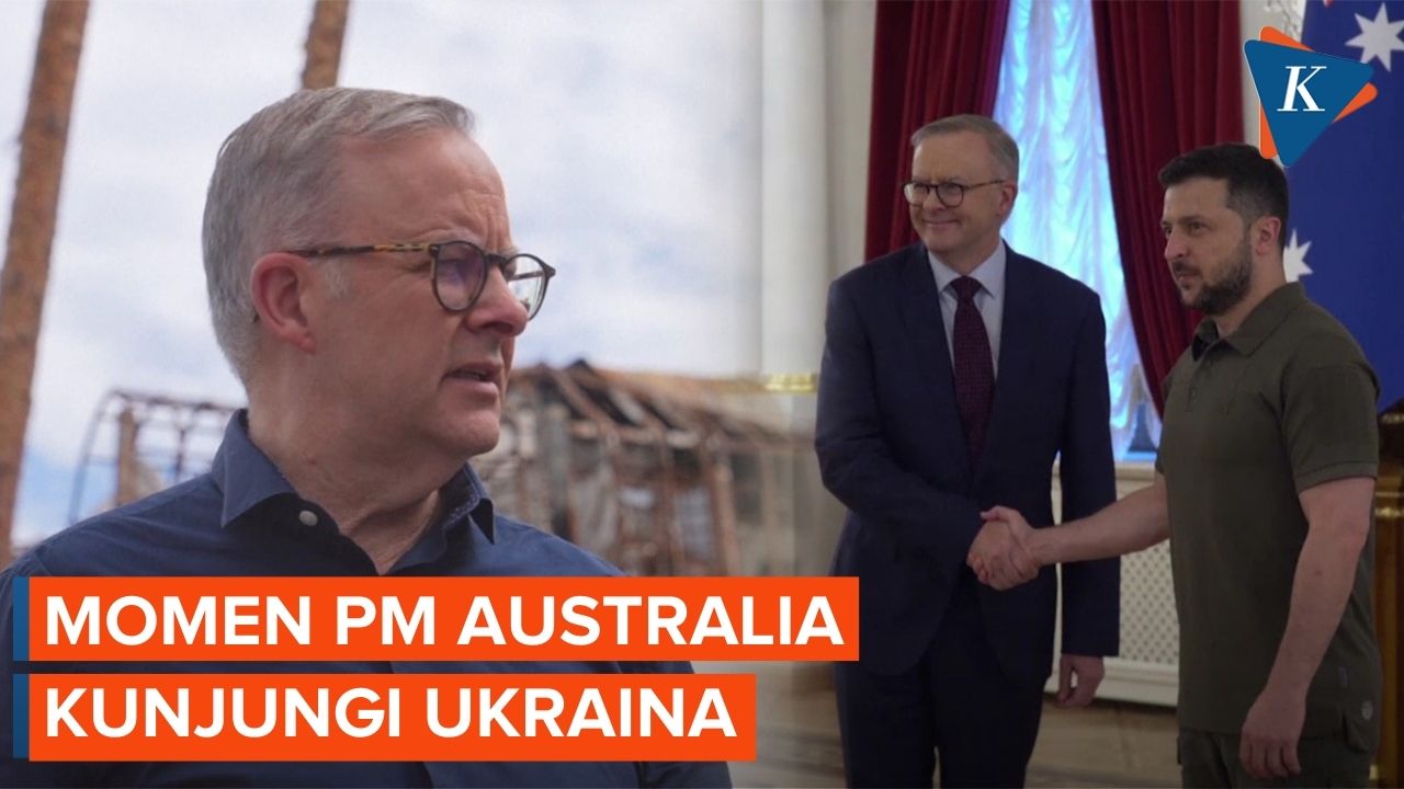 PM Australia Kunjungi Ukraina, Datangi 3 Kota di Kyiv