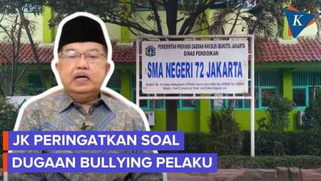 Ledakan SMAN 72 Jakarta, JK: Jangan Main-main Bully Anak