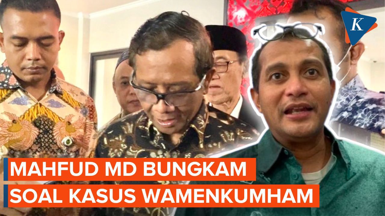 Mahfud MD Bungkam Saat Ditanya soal Kasus Dugaan Gratifikasi Wamenkumham