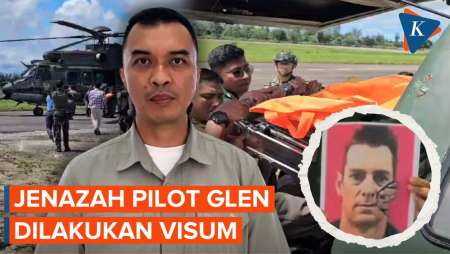 Usai Dievakuasi, Jenazah Pilot Glen Dibawa ke RSUD Mimika untuk…