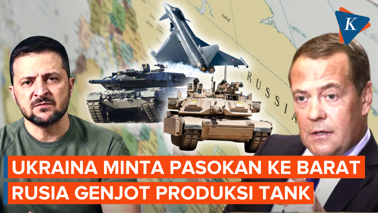 Ukraina Minta Tank dan Pesawat ke Barat, Rusia Tingkatkan Produksi Militer