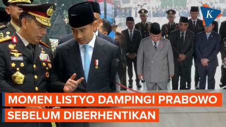 Berseragam Lengkap! Ini Momen Listyo Sigit Dampingi Prabowo-Gibran Sebelum Diberhentikan