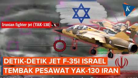 Detik-detik Jet Tempur YAK-130 Iran Ditembak Jatuh Israel