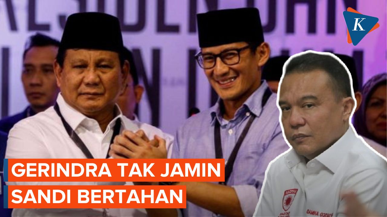 Meski Sudah Nyatakan Dukung Prabowo Capres, Gerindra Tak Bisa Jamin Sandi Tetap di Partai