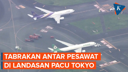 Tabrakan Pesawat di Landasan Pacu Bandara Tokyo