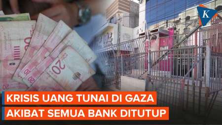 Bank di Gaza Ditutup, Warga Palestina Krisis Uang Tunai