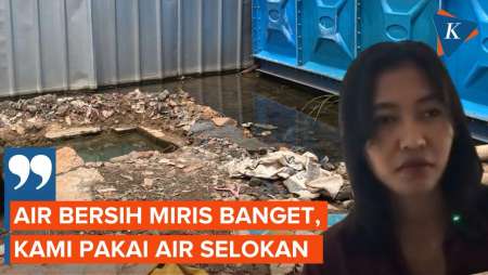 Air Bersih Diputus Jakpro, Warga Hanya Andalkan Air Selokan yang Disuling