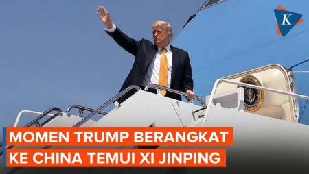 Momen Trump Tinggalkan AS Untuk Bertemu Xi Jinping Di China