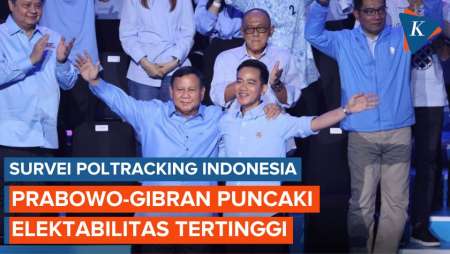 Survei Poltracking: Elektabilitas Prabowo 45,2 Persen, Ungguli Ganjar-Mahfud dan Anies-Cak Imin