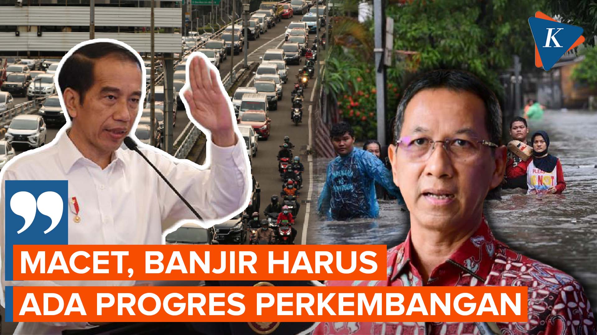 Jokowi Berpesan Heru Budi Hartono Harus Atasi Banjir dan Macet Jakarta