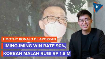 Pelapor Timothy Ronald Diiming-imingi Win Rate 90 Persen, Malah Rugi Rp 1,8 Miliar