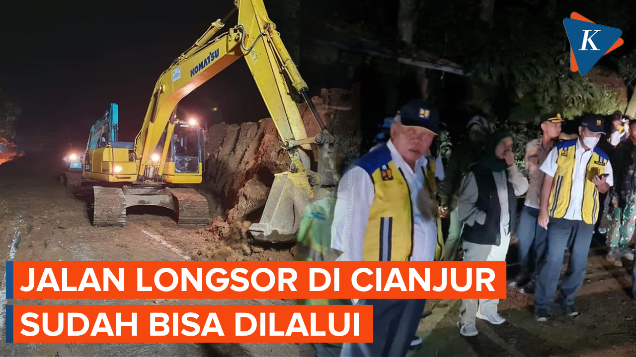 Tinjau Longsor di Cianjur, Menteri PUPR Kerahkan Excavator dan Dump Trucks