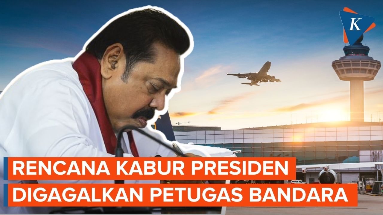 Petugas Bandara Halangi Presiden Sri Lanka Kabur dari Negaranya